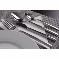 Cutlery set - Giancarlo - 18/10 stainless steel - Knife224mm; Fork205mm; Spoon205mm; Dessert spoon164mm - incl. cutlery box - Mirror - 24-piece set - For 6 people