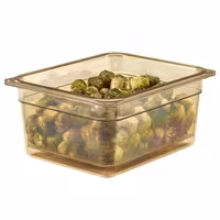 (6 szt.) CAMBRO | Pojemnik GN 1/2 H-PAN™ – wysokość: 150 mm – odporny na wysoką temperaturę – bursztynowy