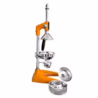 Heavy Duty Lever Citrus Press - Orange - Stainless Steel