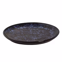 (4 adet) BAMA BLUE - Düz Tabak Yuvarlak Düz - Steinzeug, Ø210mm, Mavi