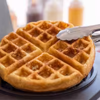 Commercial Waffle Maker - Single - Manual - 1,75 kW - Shape: American waffle - Teflon-coated baking plates