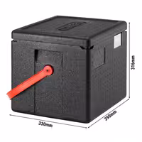 CAMBRO | CAM GOBOX® - Polovični unos sa gornje strane - GN 1/1 - Sa crvenim remenom za nošenje