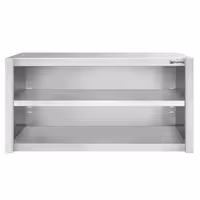 خزانة حائط ستانلس ستيل PREMIUM - 1200x400mm - بدون باب انزلاقي - بدون باب ذو أجنحة - ارتفاع 650 mm