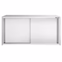 خزانة حائط ستانلس ستيل PREMIUM - 1400x400mm - مع باب انزلاقي - ارتفاع 650 mm
