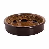 (24 pcs) SABANA - Tapas Oven Dish - Ø100mm - Brown / White