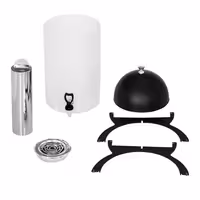 Milk Dispenser - Black - incl. drip tray