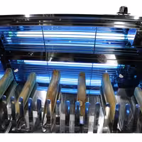 Armario esterilizador de cuchillos UV - para 30 cuchillos - 20W - incl. Portacuchillos