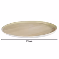 (6 Stück) Tablett - FRIDA - Melamin - Ø 315mm - Höhe: 25mm