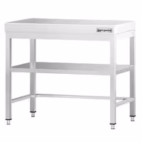 Profesionalni inox radni stol PREMIUM - 700x600 mm - s donjom policom & s ojačanjem radne plohe