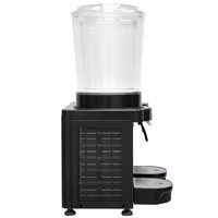 Dystrybutor soków i ajranu – 2x 10 L – 500 W – od +3 do +10 °C – czarny