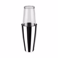 (6 adet) Boston Shaker - 2 parçalı set - Paslanmaz çelik, Cam - 700ml