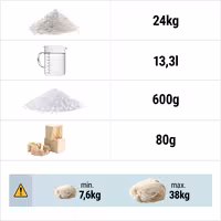 Spiralna miješalica za tijesto - 42 l / 38 kg - 2 brzine - podizna glava i uklonjiva posuda - s mehaničkim timerom - 400 V