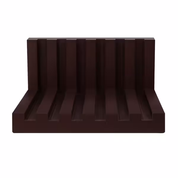 Skärbrädeställ - 300x260x160 mm - polyeten (HDPE 500) - brun - för 6 skärbrädor, 20 mm tjocklek - platsbesparande förvaring