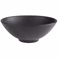 (6 adet) Kase - NERO - Melamin - 1,7L - Derinlik:90mm - Siyah