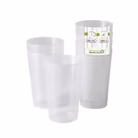(288 pcs) Polypropylene Cup (reusable) - 300ml - Ø 77mm - Clear