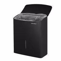 AIR-WOLF | Commercial hygiene waste bin - 10 litres - Stainless steel - Matt black