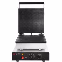 Commercial Waffle Maker - Single - Manual - 1,75 kW - Shape: Heart - Teflon-coated baking plates