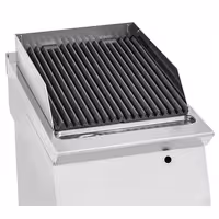 Griglia ad acqua a gas - 9kW - Griglia in ghisa - Su mobile - Profondità 700 - Acciaio inox