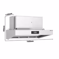 Hibridna kuhinjska napa – 1600 mm – 98 % učinkovitost pročišćavanja ispuštanog zraka – s Smart Touch – LED