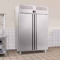 Szafa mroźnicza ze stali nierdzewnej PREMIUM PLUS – GN 2/1 – 1240 litrów – dwudrzwiowa