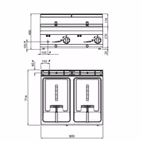 Frigġer elettriku doppju – 10+10 litri – 12 kW