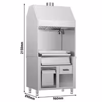 Charcoal Grill - 960mm - 2 grill grates