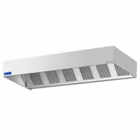 Commercial Wall-Mounted Extractor Hood with Motor – 3000mm – with Speed Controller, Baffle Filters & Lighting