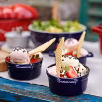 STAUB | Mini Cocotte Round Enamelled Cast Iron Casserole Dish – Ø10 cm – Dark Blue