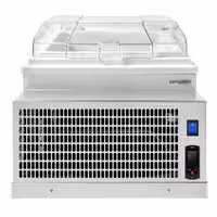 Countertop Ice Cream Display Freezer - 495mm - Static cooling - for 2 x 5 litres Napoli pans