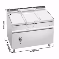 Električna nagibna tava - 100 l - 14,4 kW - linija 900