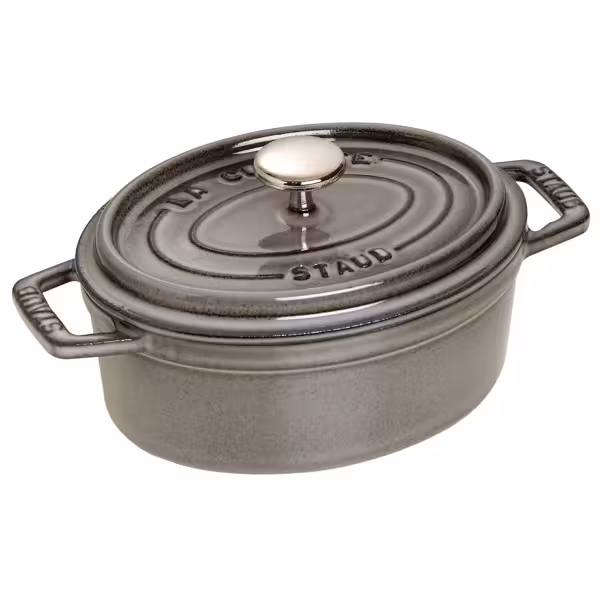 STAUB | LA COCOTTE - Cocotte - oval - 150mm - gjutjärn - grafitgrå