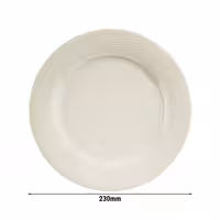(12 adet) SEMPRE - Düz Tabak - Kare - Porselen, 230x230mm, Krem