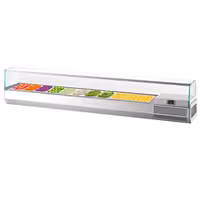 Countertop Prep Well / Refrigerated Topping Unit PREMIUM PLUS - 2300x353mm - 11x GN 1/4