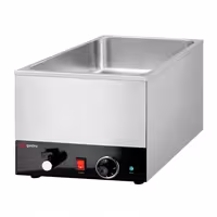 Toplovodna kupka električna - 1,2 kW - GN 1/1 - s odvodnim ventilom