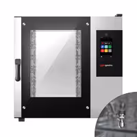 Commercial Electric Bakery Combi Oven - Touchscreen Controls - 6x EN 600x400 - incl. Automatic washing system, Core temperature probe, HACCP monitoring, USB