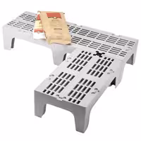CAMBRO | Serija S - Skladišna baza za teški teret - 1220 mm - Sa perforiranom površinom - Točkasto siva boja
