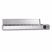 Aukstuma galda vitrīna PREMIUM - 2000x335 mm - 10 x GN 1/4