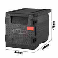 CAMBRO | CAM GOBOX® - GN 1/1 - صندوق تحميل امامي - أسود