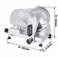 Salamoreznica - gravitacijska - 150 W - oštrica Ø 250 mm