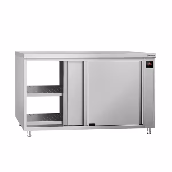 ECO ormar za grijanje – 1400 x 600 mm – s otvorom za posluživanje i kliznim vratima – digitalni