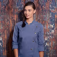 KARLOWSKY | Ġakketta ta' stil denim għan-nisa għall-kokk – Blu Vintage – Daqs: 36