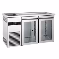 Pivski šank PREMIUM - 1550x700 mm - 2 Staklena vrata
