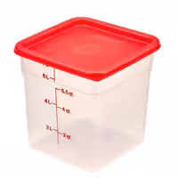 (6 komada) CAMBRO | CAMSQUARES® - Posude - 7,6 litara - Prozirne