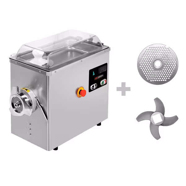 Električni stroj za mljevenje mesa – glava 32 - 600 kg/h - 2,2 kW - 230 V (monofazni) - 1400 o/min - s hlađenjem - ploča 4 mm