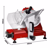 Salamoreznica - 150 Watt - Nož: Ø 250mm - Crvena boja