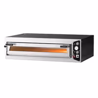 Electric Deck Pizza Oven - Single Deck - Refractory Stone Deck - 6 x Ø 35cm (13.8") - Mechanical Controls - up to 450°C
