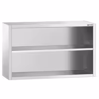 خزانة حائط ستانلس ستيل PREMIUM - 1200x400mm - بدون باب انزلاقي - ارتفاع 800 mm