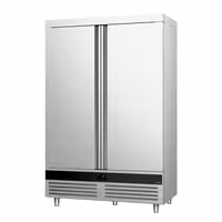 GASTRO-COOL | Hladnjak nehrđajući čelik (inox) PREMIUM - 1200 l - od -2 °C do +8 °C - s 2 vrata - ventilirano hlađenje, automatsko odmrzavanje, LED rasvjeta