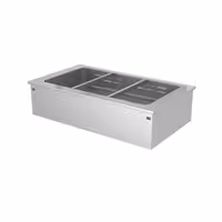 Toplovodna kupka ugradbena - 1135 mm - 2,19 kW - 3x GN 1/1