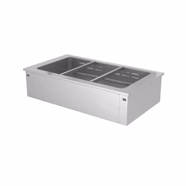 Toplovodna kupka ugradbena - 1135 mm - 2,19 kW - 3x GN 1/1